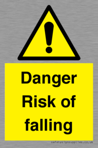 Danger Risk of falling